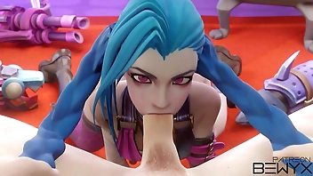 Defeated Jinx Deepthroat (Bewyx)