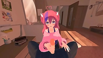 Ironmouse gets a missionary creampie from your POV - Vtuber Hentai.