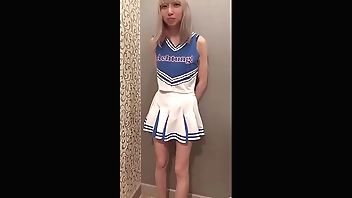 Japanese Idol [mayuka] Cheer Girl (part2) Blow, Standing Doggy, Vaginal Cum Shot in Bed. POV.