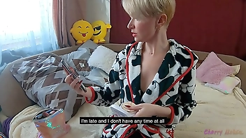 MILF fucked in all holes before leaving. DP