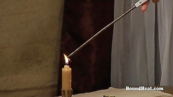 Lesbian Slave Branded And Electro Shocked By Dominant Madame