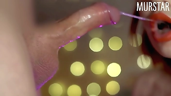 Closeup sloppy blowjob ASMR