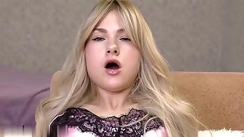 POV Sexy Girl Sensual Footjob before Bedtime - Cum on Foot