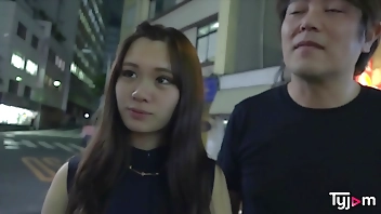 Naughty japanese Aiko does a threesome with his boyfriend