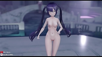 【MMD R18】 WiggleWiggle Mona Ganyu Genshin Impact MMD by Rika Mizuno