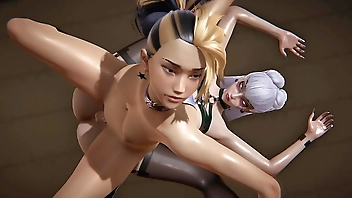 League of Legends Futa - Akali gets creampied by Evelynn