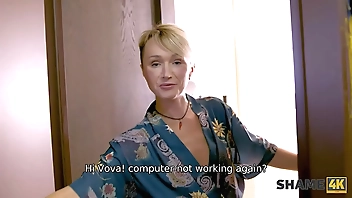 SHAME4K. Guy realizes fantasy about having sex with mature neighbor