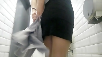 Hidden cam. Russian Piss public toilet. Pantyhose. Wet pussy. Nice ass, anus. Closeup