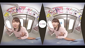 Tram Geek's Lucky Day! Japanese Teen VR Porn