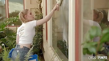 Emma Starletto Hot Petite Blonde Spinner Gets Wet and Tempts Steve Holmes into Her Pussy