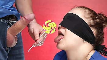 TASTE GAME - I sucked chupachups and then a big surprise awaited me. He deceived me! XSanyAny