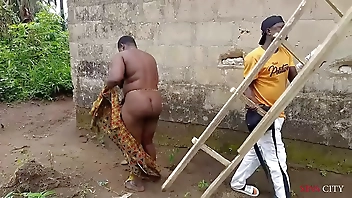 HE CAME FOR ELECTRICAL WIRING IN MY NEW HOUSE, I COULD'NT RESIST TO FUCK HIM OUTDOOR