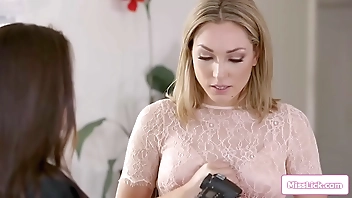 Teacher gets student naked and facesits