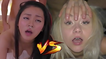 Japanese Fuck Toy VS Czech Cum Dumpster - Who would you like to creampie? - Featuring: Rae Lil Black & Marilyn Sugar