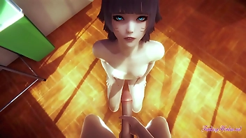 Naruto Hentai 3D - POV Himawari Blowjob and Fucked - Anime Manga Porn