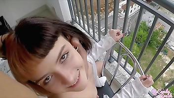 My boyfriend creampied my ass after breakfast on the balcony - Mano Nico (Full at RED)