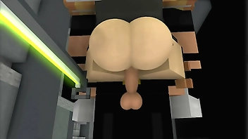 Added girl minecraft animation