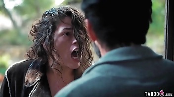 Street girl Victoria Voxxx finds a used condom in the trash of a husband