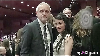 Getting into Goya awards to fuck in bathroom!