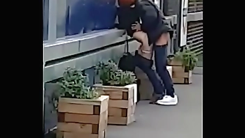 Couple Fuck at train station