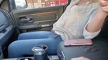 Petite Babe Squirts in Car and Wears Remote Control Vibrator in Public at Target