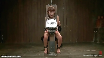 Asian slave whipped and anal fucked