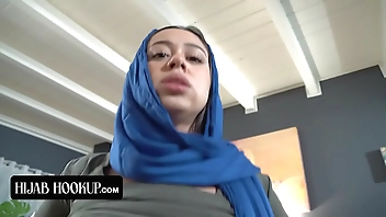 Naughty Arab Sucks Her Stepbrothers Cock To Make Him Keep A Secret From Their Strict StepParents