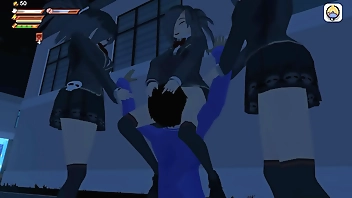 Mean girls bully you with pee in this horrible femdom game