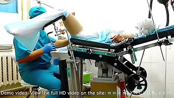 Orgasm on gyno chair