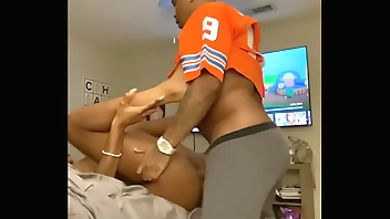 Fucking on her best friend bed