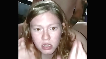 Shortstopp couldnt swallow it all so a face fucked her