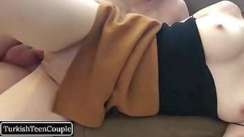 Stepsister gets caught with her wet pussy