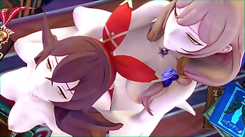 [Genshin Impact] Lisa x Amber (Futa) (by NebuShad)