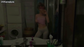 LifeStyle Femdom Part 3 Kira In Sporty Leggings - Foot Gagging, Armpits Licking, Facesitting and Much More (Preview)