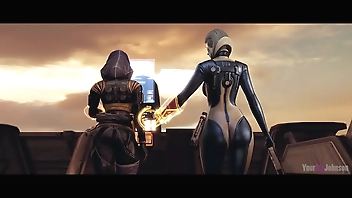 Tali becomes Curious about EDI's huge cock, Pt.1 / Tali fica curioso sobre o enorme pau de EDI, Pt. 1