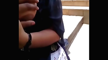 Mallu collage couples getting naughty in outdoor