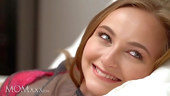 xxx Pilllow humping teen babe Lady Bug lesbian love lesson from hot MILF Nathaly Cherie