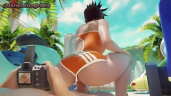 Tracer It is recorded while fucking Overwatch
