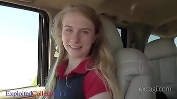 18 yo Charlotte Gets A Stiff Dick In Her Small Mouth & Tiny Teen Twat!