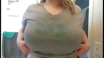 chubby bbw titty drop compilation and breast play