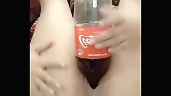 Big Bottle Fucking In Both Holes