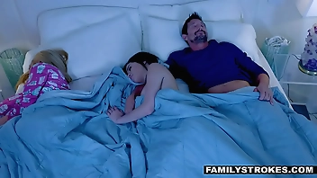 Stepdaughter Savannah Sixx Fucks Stepdaddy and Stepmom Honey Blossom one by one - FamilyStrokes