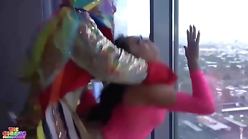 Cali Caliente gets fucked hard by a clown