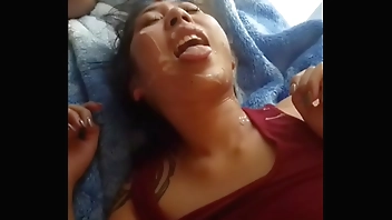 Asian gets a big facial by bbc