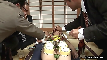 Japanese gal, Asuka Ayanami is a food plate, uncensored