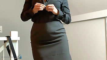 personal assistant gets anal fuck ends with her first ass orgasm, Business Bitch