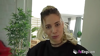 Lola teases and bangs a young rookie at his first casting