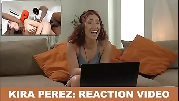 BANGBROS - Kira Perez Watched Her Own Porn Movies And It Was Totally Cringe (Reaction)
