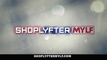 Gorgeous MILF thief Sunny Lane was caught hiding something in her undies and got fucked and interrogated by a horny cop.