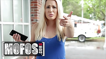 Cute Blonde (Mila Marx) Bounces On Strangers Big Cock For Some Extra Cash - MOFOS